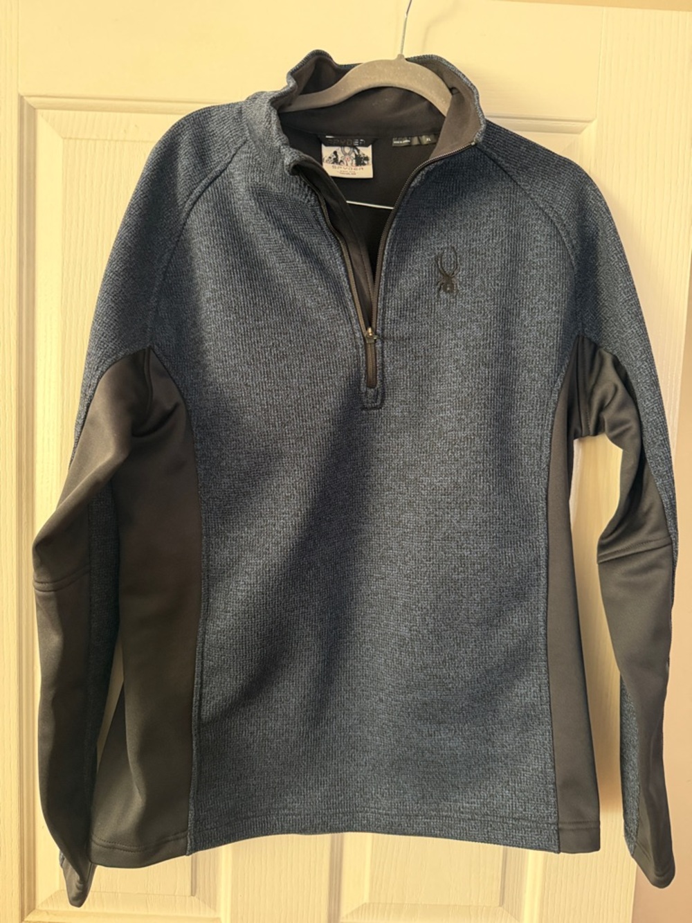 Browning Men’s Quarter-Zip Performance Pullover - Blue & Gray
